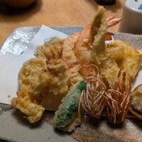 九つ井 本店 - 天ぷら盛合せ(¥2,980)