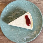 カフェ シエスタ - レアチーズケーキ、真上から！