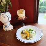 Hachihare - スズキと夏野菜のカルパッチョ