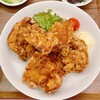 天神ササラ - 天神唐揚げ定食(唐揚げ4ヶ)②