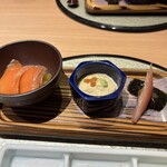 京橋 天冨良と鮨 いしい - 付け出し