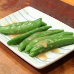 やきとり 正や - 茹でスナップエンドウ
