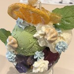 Art Gallery Cafe 茶々華 - 上から花を見てるよう