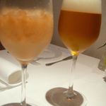 ビールと桃のノンアルコールカクテルで乾杯！2014/8