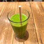 パプリカ食堂 Vegan - 【2025年06月】グリーンスムージー（ランチ）＠680円、紙ストロー仕様がクールです