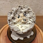 京かき氷 つみき - 中からきな粉クリーム、黒豆、白みそあんシロップ