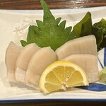 元祖居酒屋 がってん八兵衛 - タイラキ貝刺身（¥980）（税込）