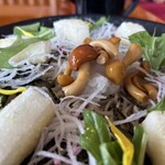 そば処みよし - 揚げもちそば、アップ！