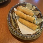 たまもの - アスパラの春巻き揚げ