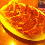 壱角家 - 濃厚魚介つけ麺 大 熱盛り麺 ＆ 肉汁餃子 12個