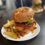 Burger DBrown - サルサとチーズ　ポテトセット