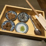 大豆屋 - 銀奴豆富の薬味