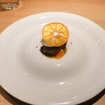 RISTORANTE IL NODO - 平塚横田さんのバラ、ショコラ、カラマンダリンオレンジ
