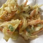 やまびこ - かき揚げハーフ。