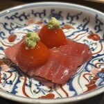 御料理 ふじ田 - 鮪赤身ととろたまご