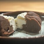 御料理 ふじ田 - 甘味（あんチーズ）