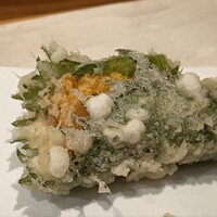 天ぷら 逢坂 - うに