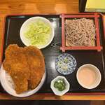 雅紀屋 - わらじカツ丼そばセット