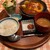 御堂筋 ロッヂ - 料理写真:ハンバーグステーキ定食 ... ご飯、お味噌汁、サラダ、梅干しが付いてます ... ご飯はおかわり可能