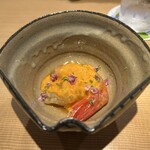 東麻布 天本 - 礼文島産牡丹エビの酒盗漬け