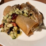 303491383 - 鮎とヤングコーンのパートブリック包み