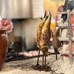 ニューロバタ カタナ食堂 - 大イワシ焼いてます