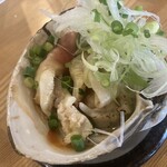 たき火炉端 雨やどり - ホッキバター醤油焼き