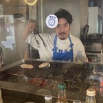 たき火炉端 雨やどり - オーナーさん割り込み