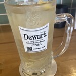 たき火炉端 雨やどり - デュワーズハイボール