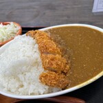花丸cafe - カツカレー600円♪この辺で一番安い。