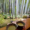休耕庵 竹の庭の茶席