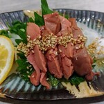 全席個室 鶏と魚が旨い店 鶏きち魚きち - 若鶏レバ刺し