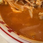 蒙古タンメン中本 - いつも以上にコク深い味わいのスープ