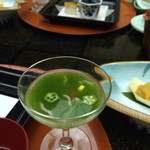 華鳳 - オクラとろろ 魚素麺 山葵出汁 唐黍