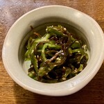 遊酒食堂 宇都宮 - ピーマンの塩昆布和え