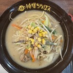 神様ちゃんぽん 古賀SA上り - 白ちゃんぽん