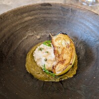 RESTAURANT SALT - 丸茄子 x 実山椒（深谷産丸茄子、山椒、白醤油のリゾット）