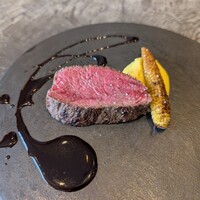 RESTAURANT SALT - 牛（宮城県産雌牛のランプ、岩槻産ヤングコーン、インカのめざめマッシュポテト）