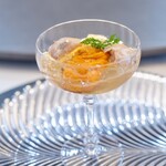 館山美食倶楽部 - 2025.6 根室産雲丹 赤茄子 蛤（はまぐり）ジュレ仕立て