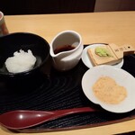 玄水 - 蕎麦がき薬味