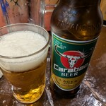 粉ひで - 輸入ビールのカラバオは意外と薄め？
