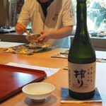 御料理ふじ居 - 満寿泉　プラチナ寿　搾り生酒