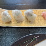 割烹 みつご - ふぐの握り