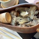 割烹 みつご - 飲み終えたふぐ骨酒