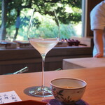 御料理ふじ居 - 満寿泉　ノンアルコールプラチナソーダ　ルイボス茶