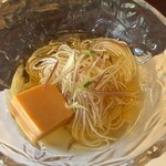 揖斐川丘苑 - そうめんと雲丹豆腐