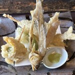 揖斐川丘苑 - 鮎などの天ぷら