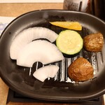 せんざん - 野菜焼き中