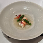 スリオラ - 茹で北海道産ボタンエビとその冷たいカルド