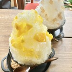 山草 - 手作りシロップのかき氷です❤️